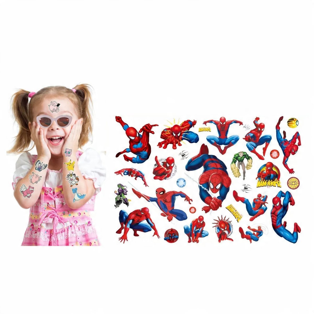 Tatuaże dla dzieci zmywalne dziecięce Spiderman I2