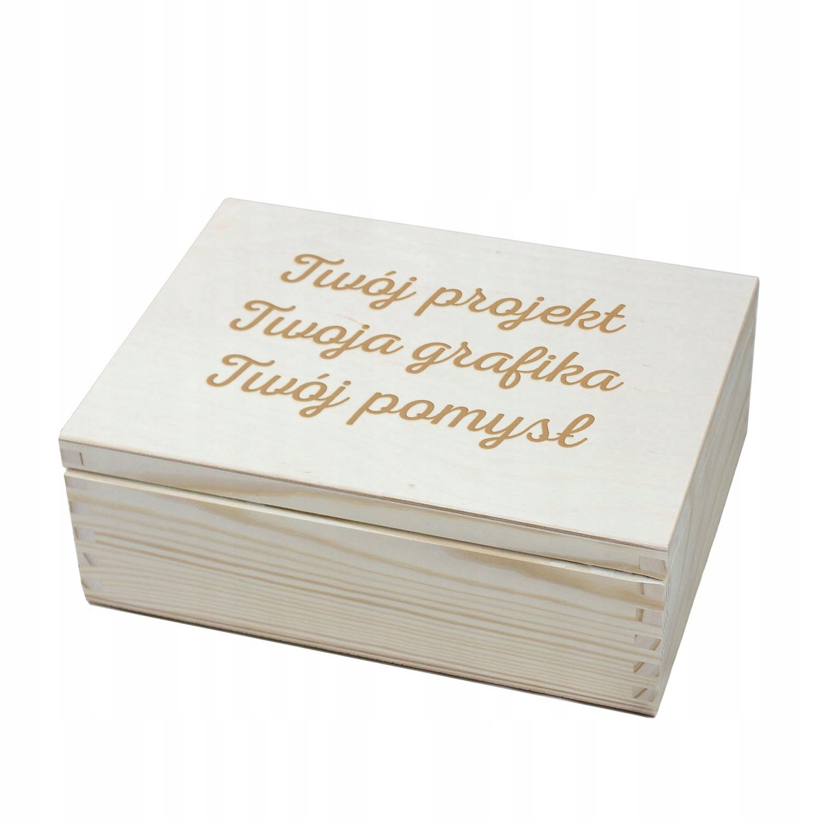 Pudełko na herbatę z dowolnym grawerem Twój pomysł