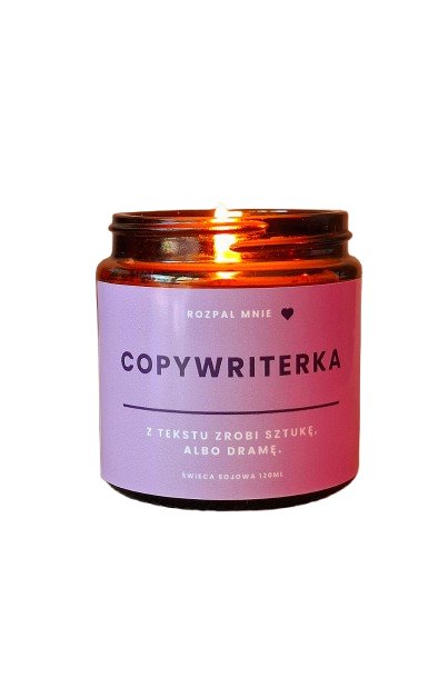 Świeczka sojowa COPYWRITERKA