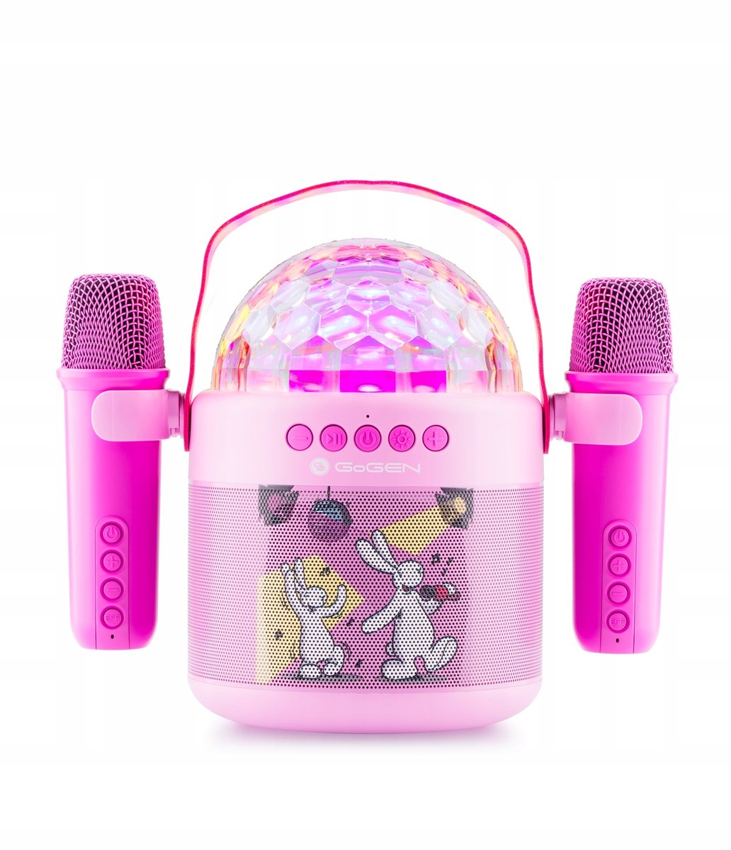 Głośnik karaoke disco dla dzieci GoGEN BOBDISCO różowy