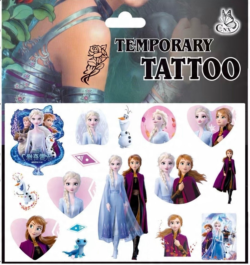 Tatuaże dla dzieci Kraina Lodu zmywalne Elza Elsa Frozen K2
