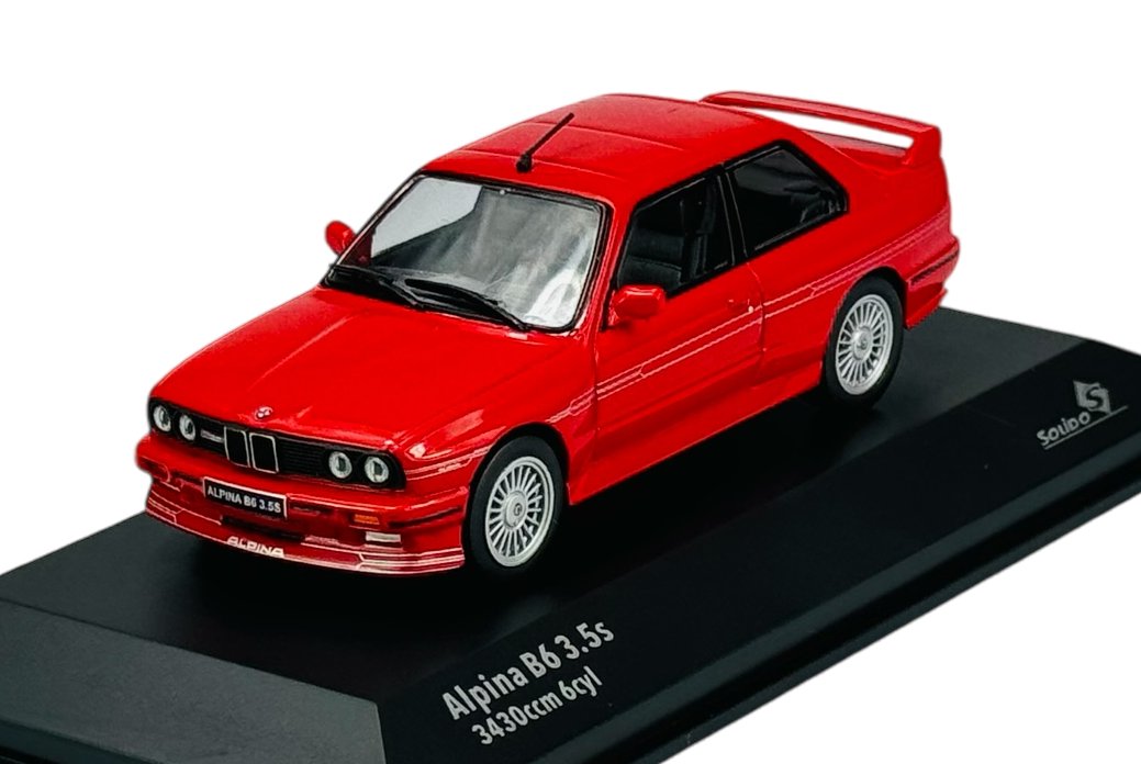 SOLIDO BMW ALPINA B6 3.5s E30 CZERWONY 1:43 S4312003