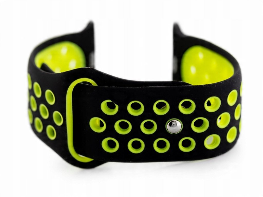 Pasek smartwatch U24 - czarny/zielony - 42/44mm