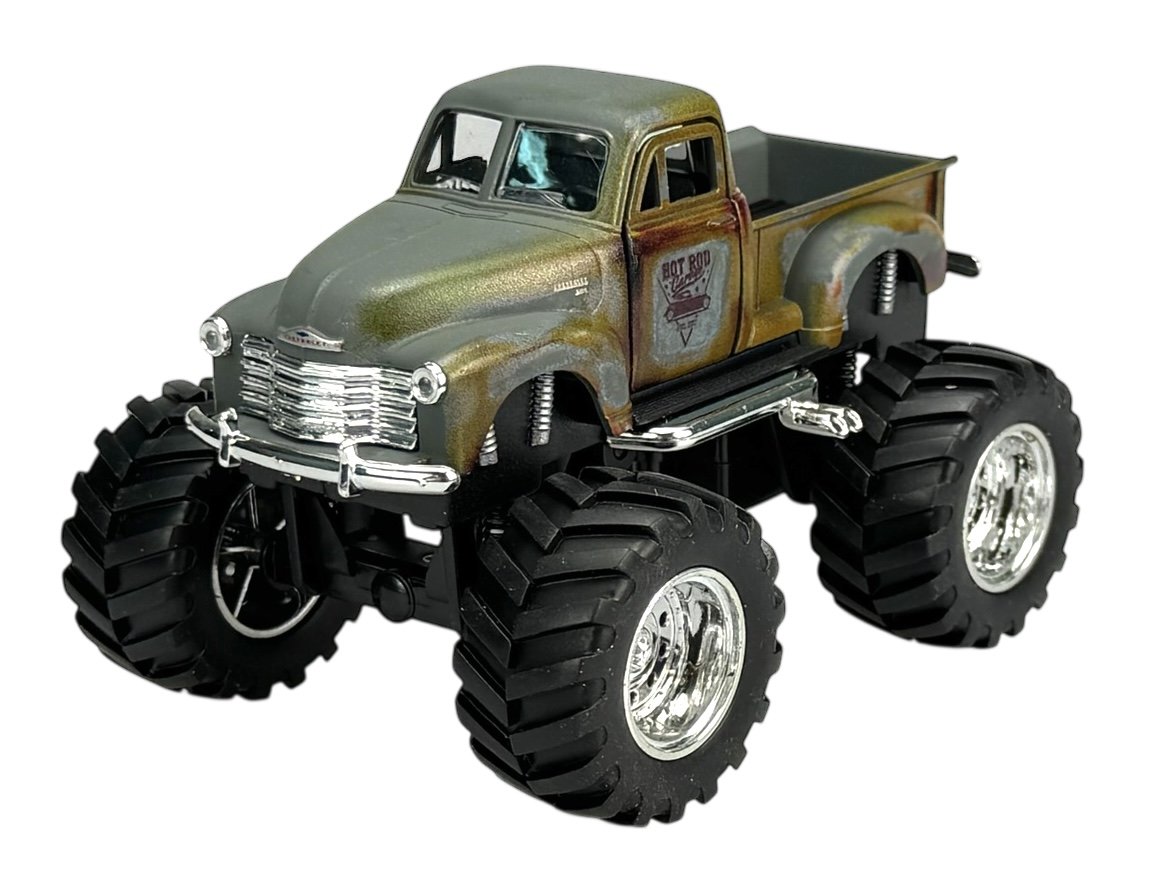 WELLY MONSTER TRUCK 1953 CHEVROLET 3100 PICK UP SZARY 1:34 47010