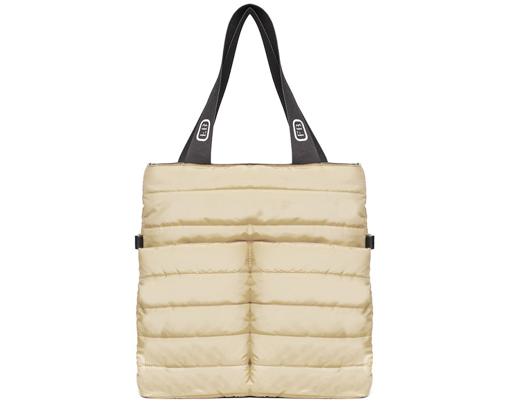 Solome, Torebka Shopperka Pikowana, Jasna Beżowa