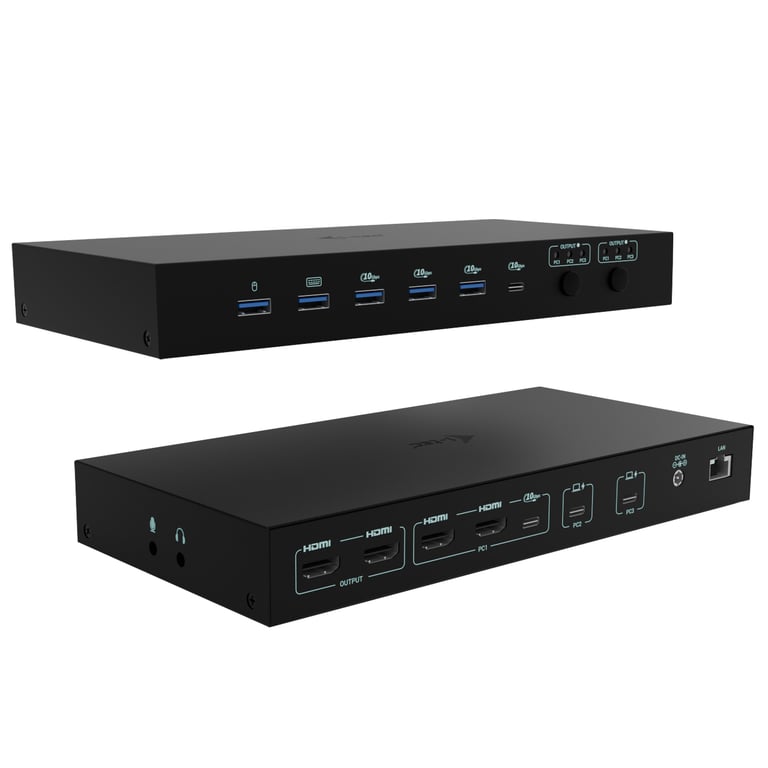 i-tec C31KVMDOCKPDPRO stacja dokująca Przewodowa USB 3.2 Gen 1 (3.1 Gen 1) Type-C Czarny C31KVMDOCKPDPRO