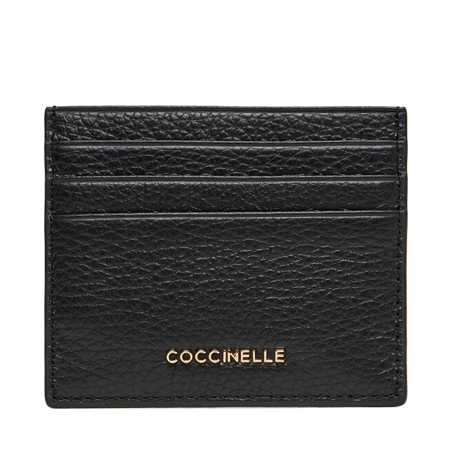 Etui na karty kredytowe Coccinelle MW5 Metallic Soft E2 MW5 12 95 01 Czarny