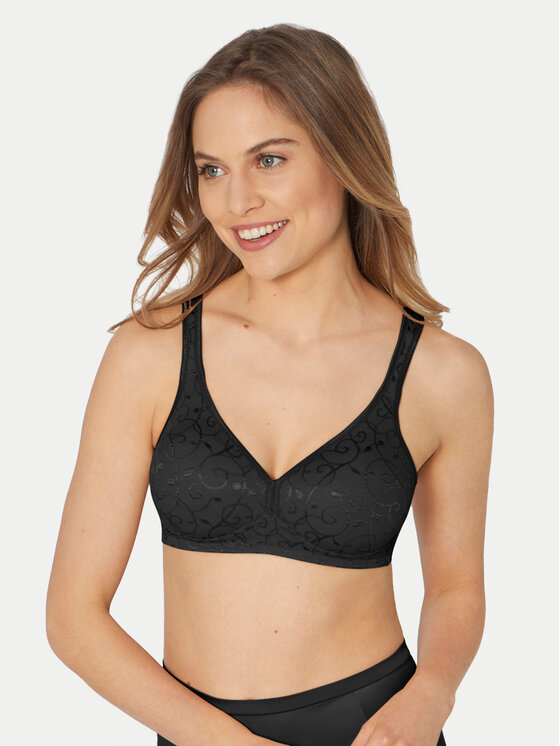 Triumph Biustonosz bezszwowy Elegant Cotton 10100175 Czarny