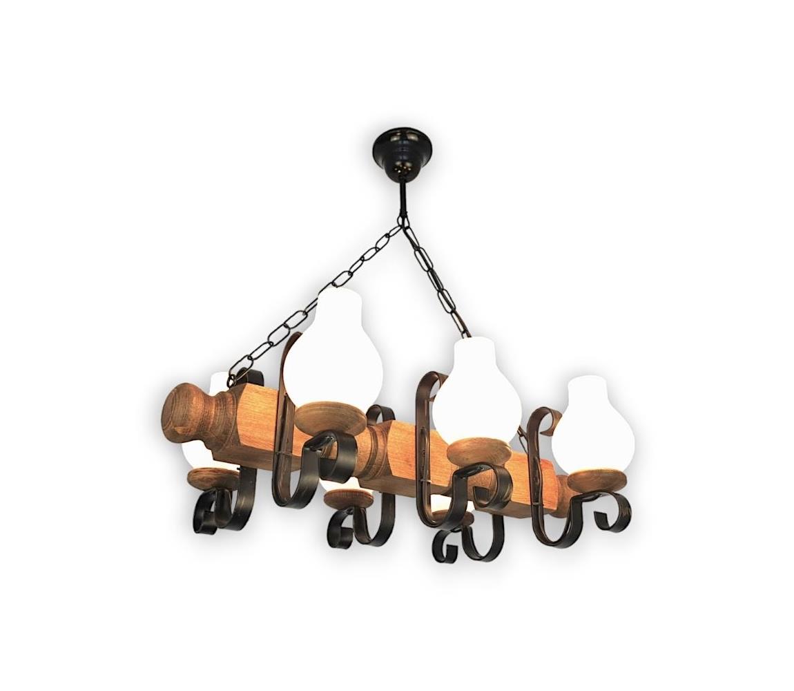 Brilagi - Żyrandol na łańcuchu RUSTIC 6xE14/40W/230V buk