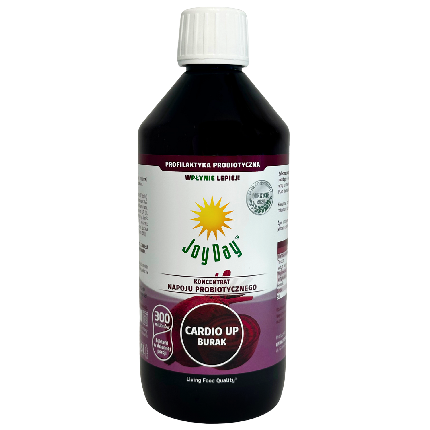 Joy Day Koncentrat napoju probiotycznego, Cardio Up Burak, 500 ml