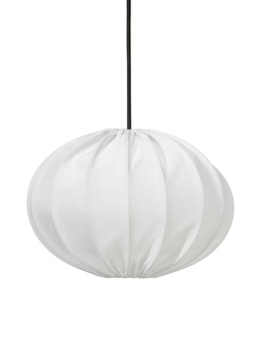 Elado Zewnętrzna lampa wisząca z białym abażurem Hilma