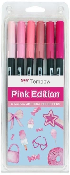 Tombow Markery dwustronne 6 kolorów
