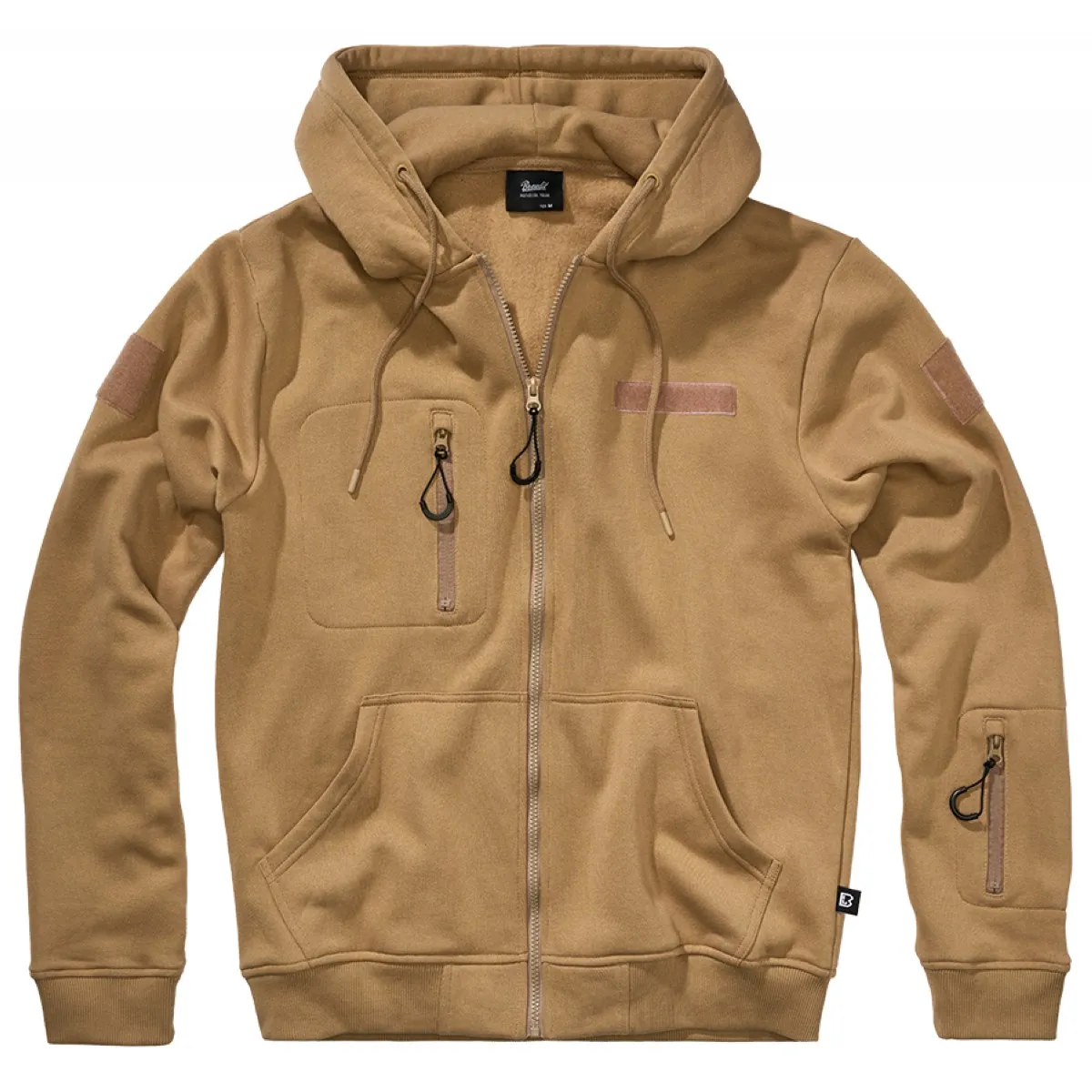 Brandit Bluza rozpinana z kapturem Tactical Sweat Jacket - Camel 4XL
