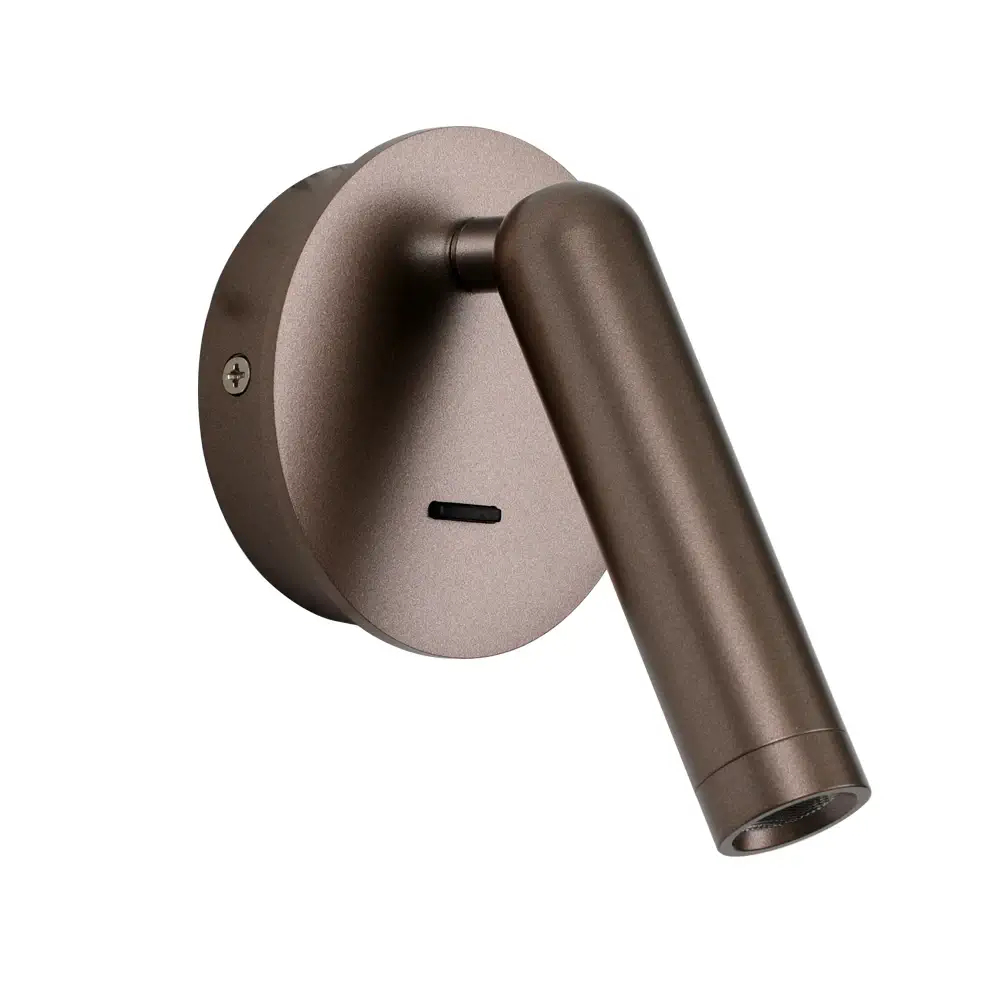 Metalowy ścienny kinkiet Carda WL-64834-1-CF LED 2,5W 3000K tuba kawowy