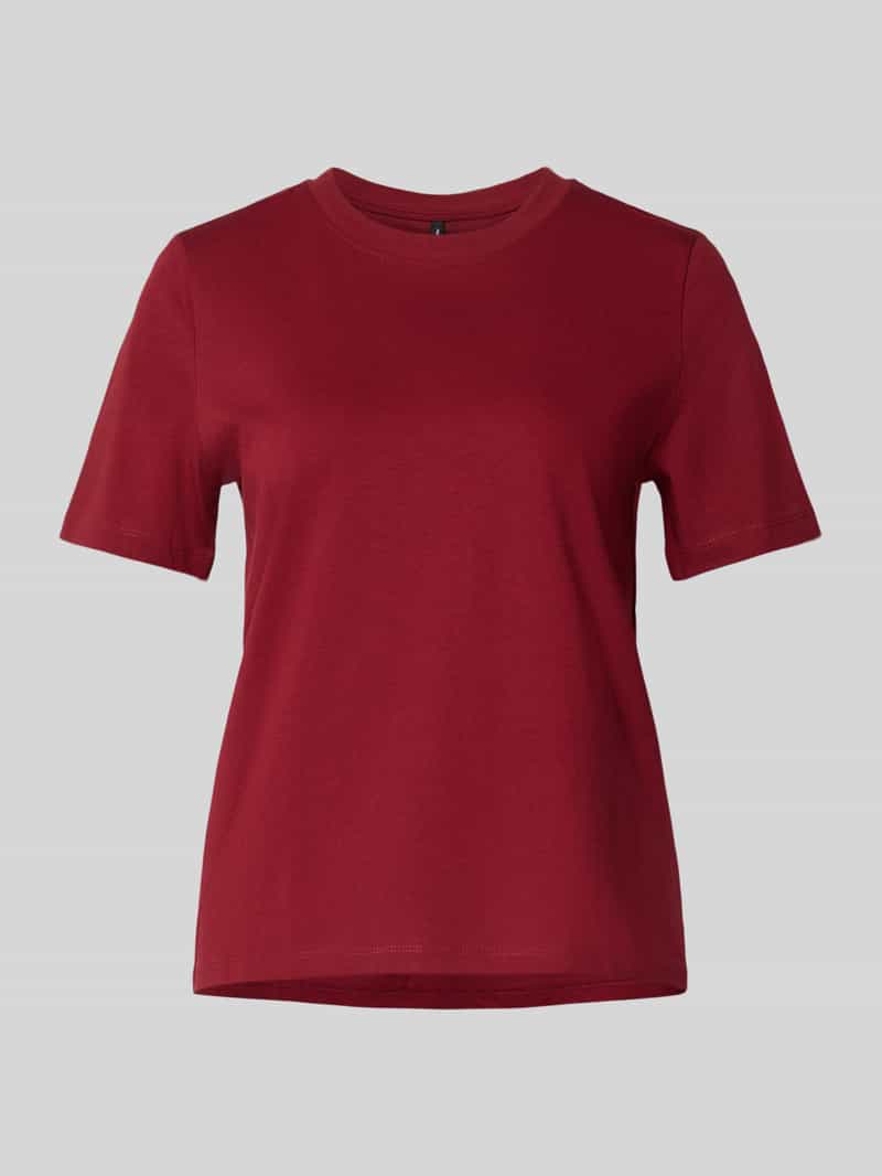 T-shirt o kroju regular fit z czystej bawełny model ‘PAULINA’