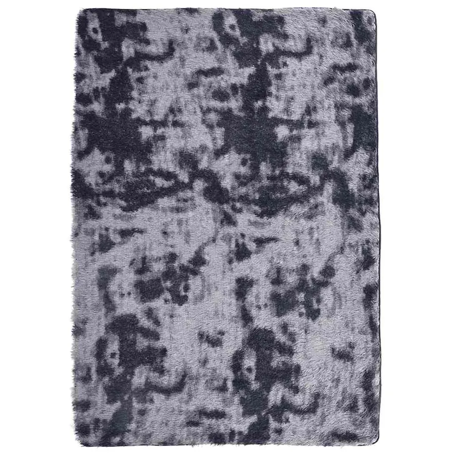 Ciemnoszary duży dywan z pluszowym runem 240x340 - Tufi 3X