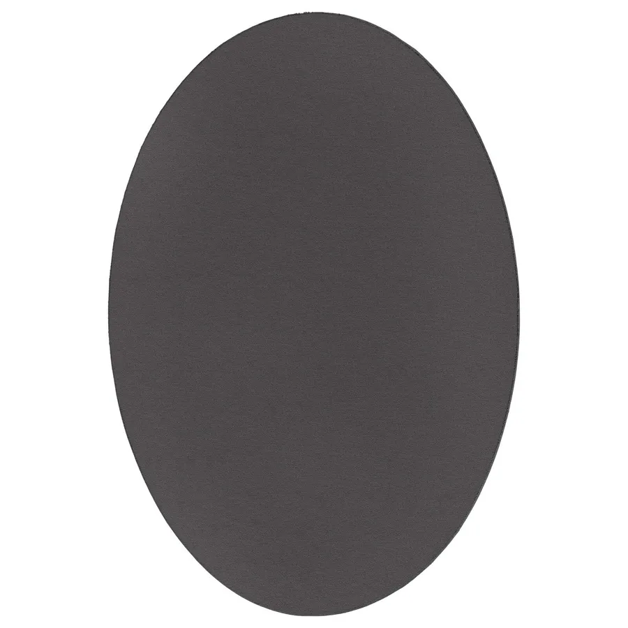 Antracytowy gruby dywan 120x170 owalny - Azurio 3X