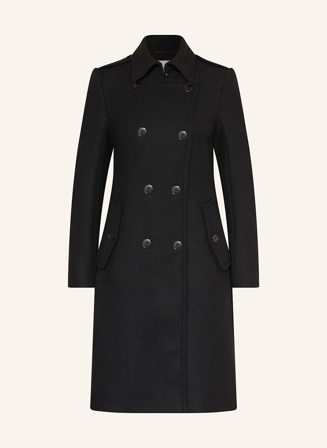 Drykorn Płaszcz Wełniany Harleston schwarz