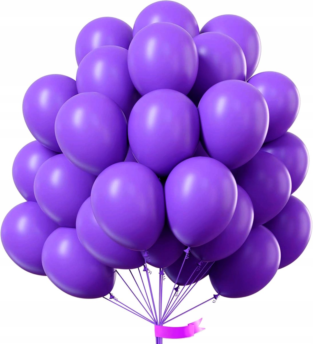 Balony Fioletowe Urodzinowe Na Roczek Urodziny Ślub Jakość 10 Cali 50 Szt