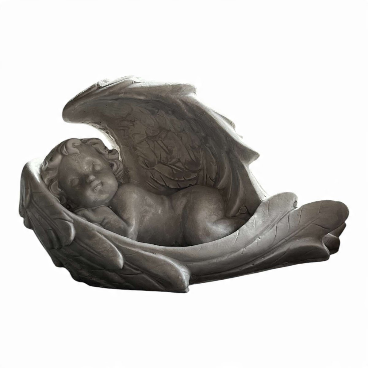 Figurka Anioł bszary leżący chłopiec chrzest dekoracja ozdoba 10 cm