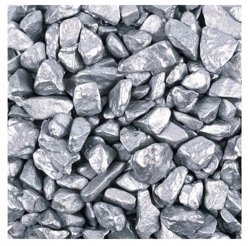 Kamienie Dekoracyjne do Wazonów 350g Srebrne