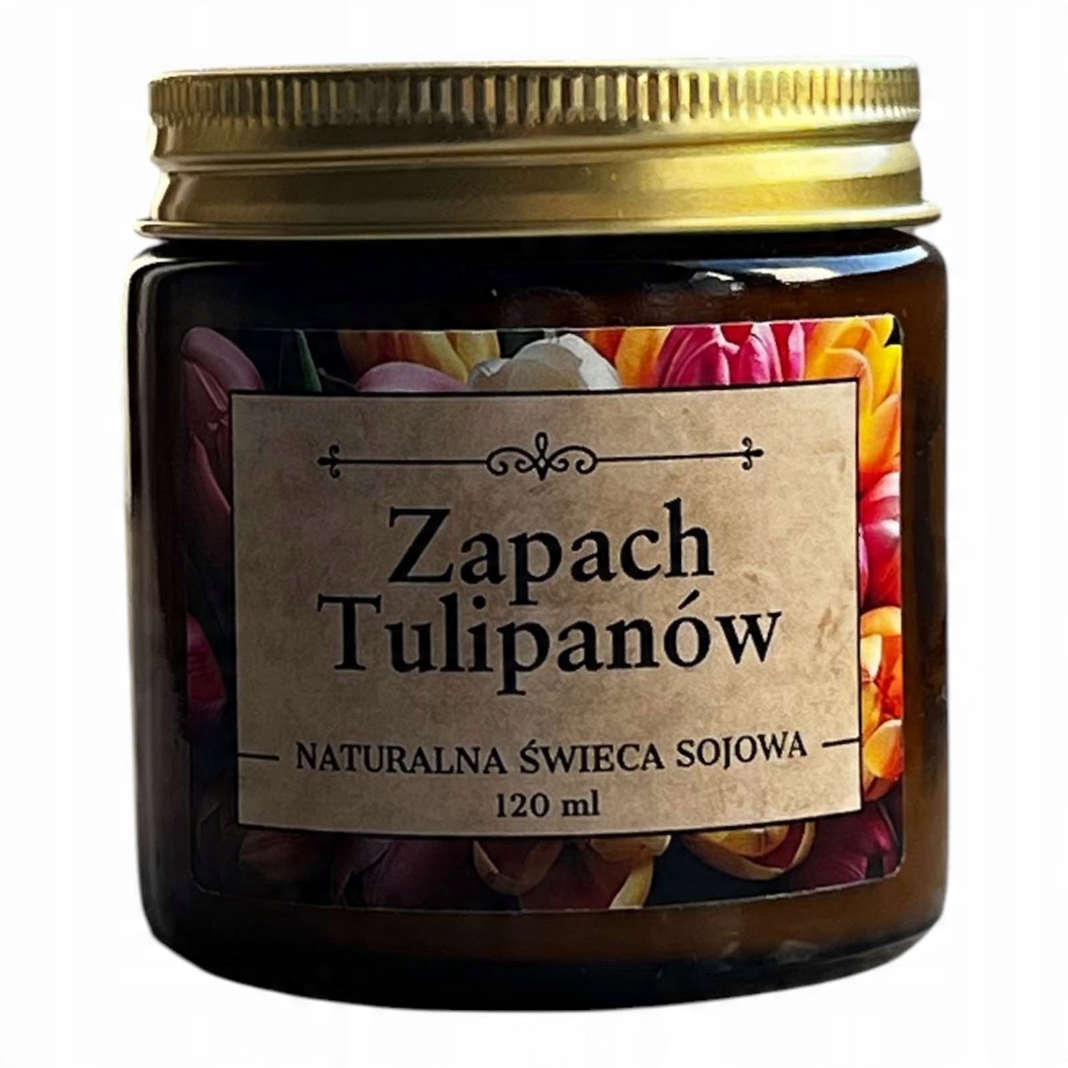 Naturalna Świeca zapachowa Zapach Tulipanów 120 ml