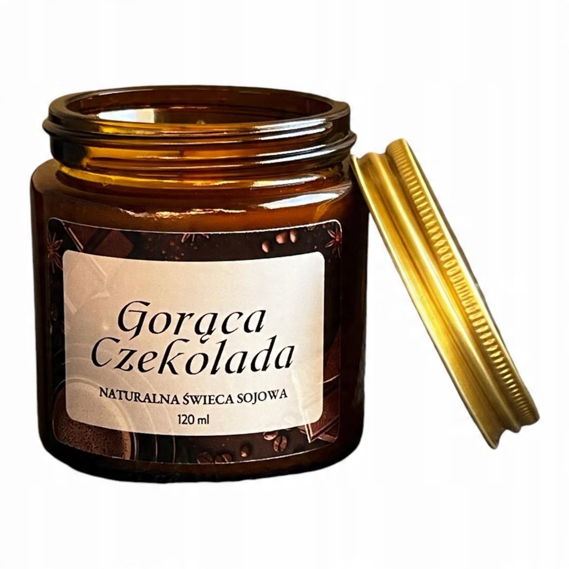 Naturalna Świeca zapachowa Gorąca Czekolada 120 ml