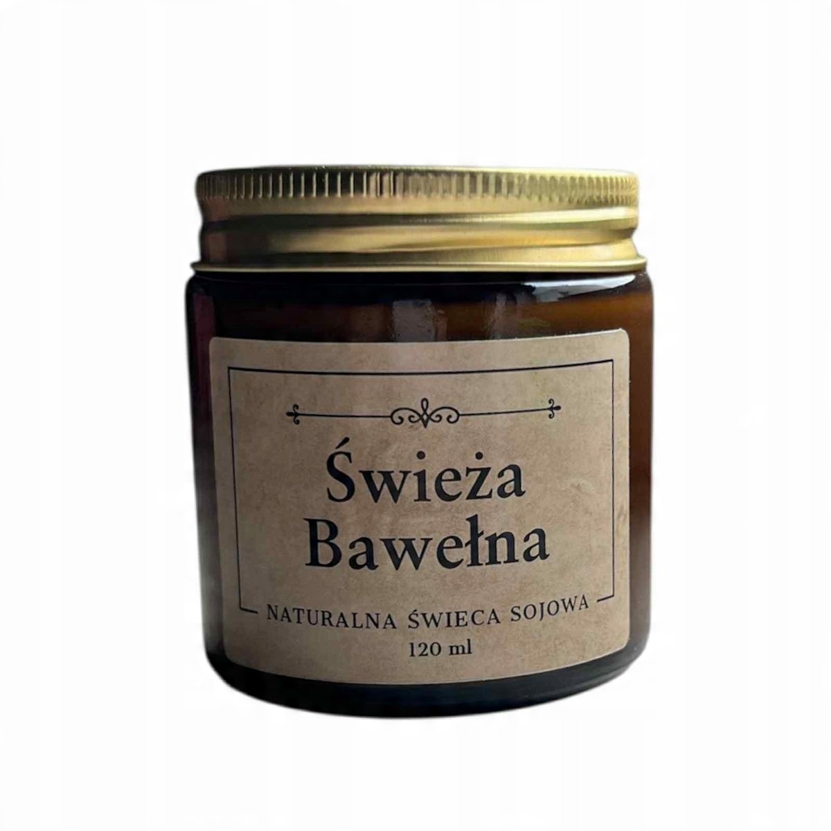 Naturalna Świeca zapachowa Świeża Bawełna 120 ml
