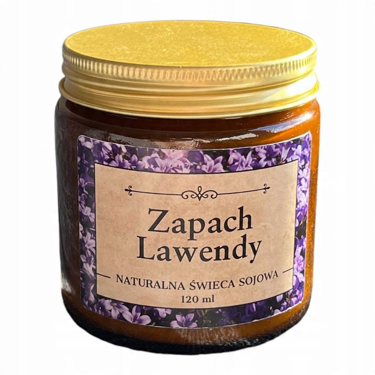 Naturalna Świeca zapachowa Zapach Lawendy 120 ml