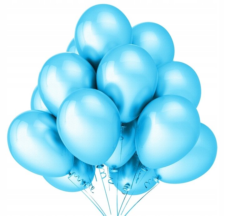 Balony Metaliczne Jasne Niebieskie Wesele 30Cm X25