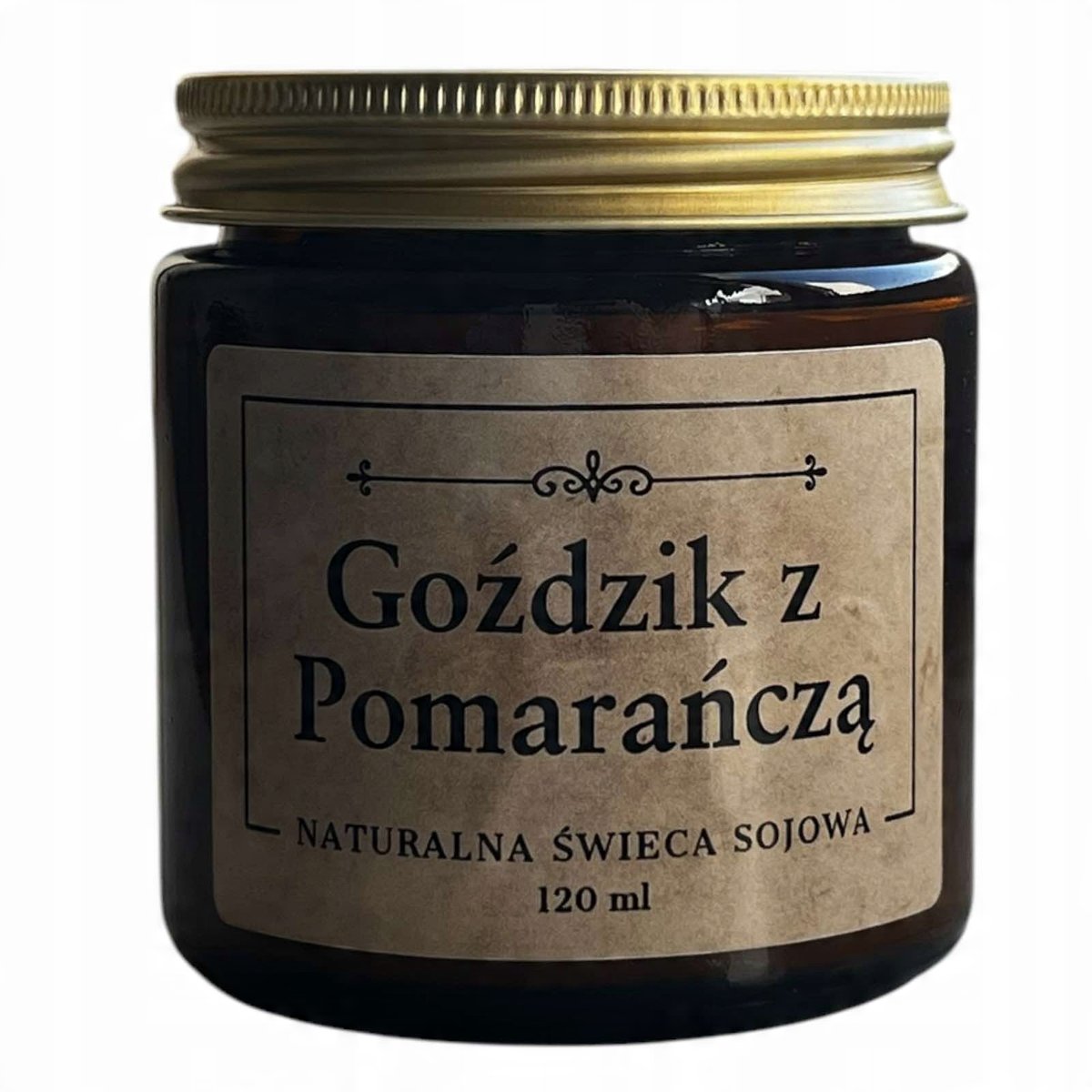 Naturalna Świeca zapachowa Goździk z Pomarańczą 120 ml