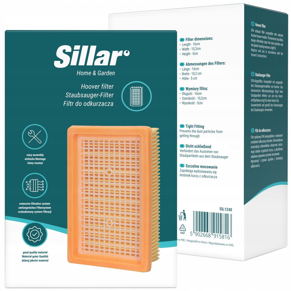 Filtr powietrza do Karcher KWD4 KWD5 KWD6 KNT4 MV4 MV5 MV6 WD4 WD5 WD6