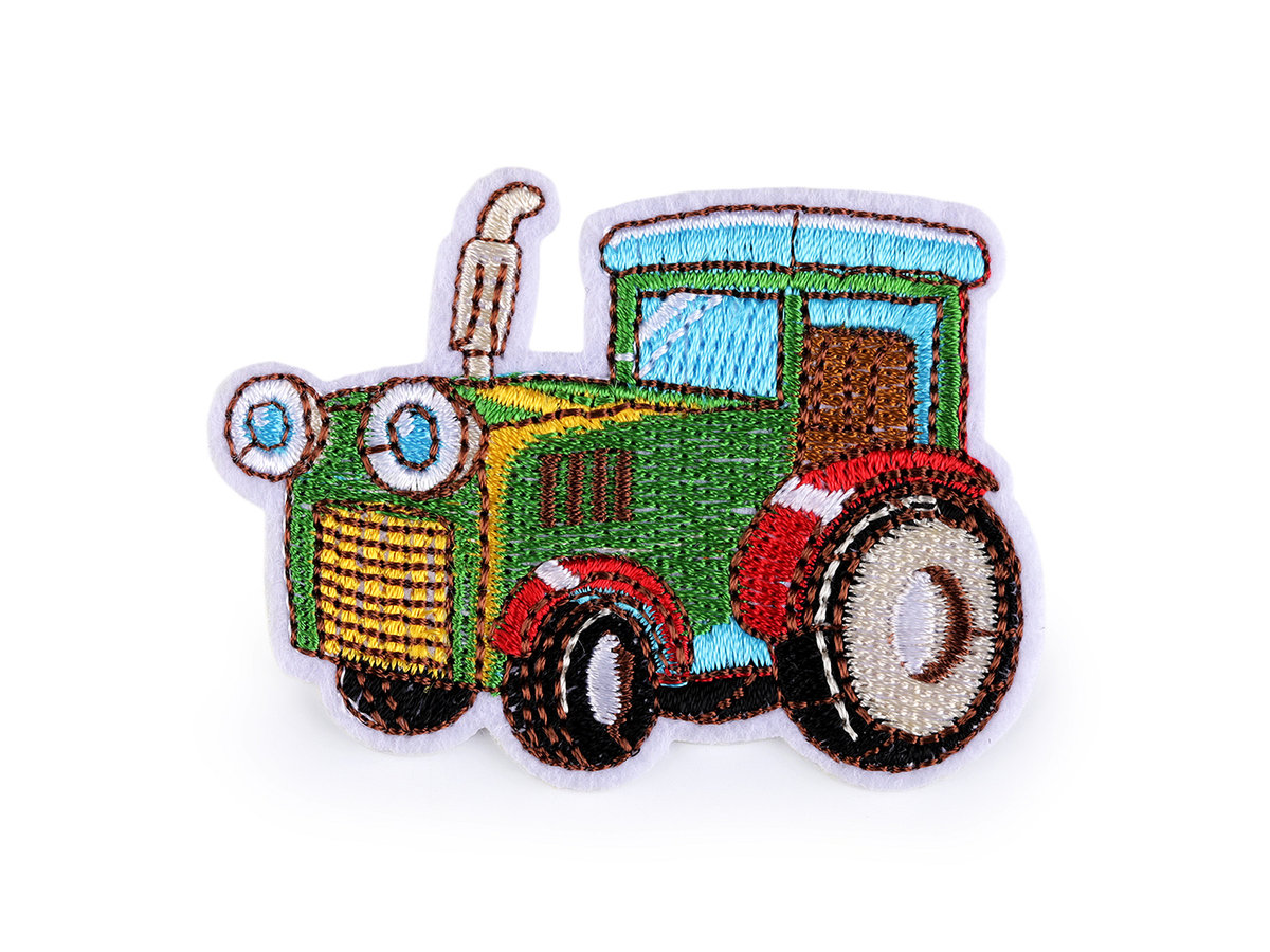 Naprasowanka z motywem Zielony Traktor 5x6,5 cm