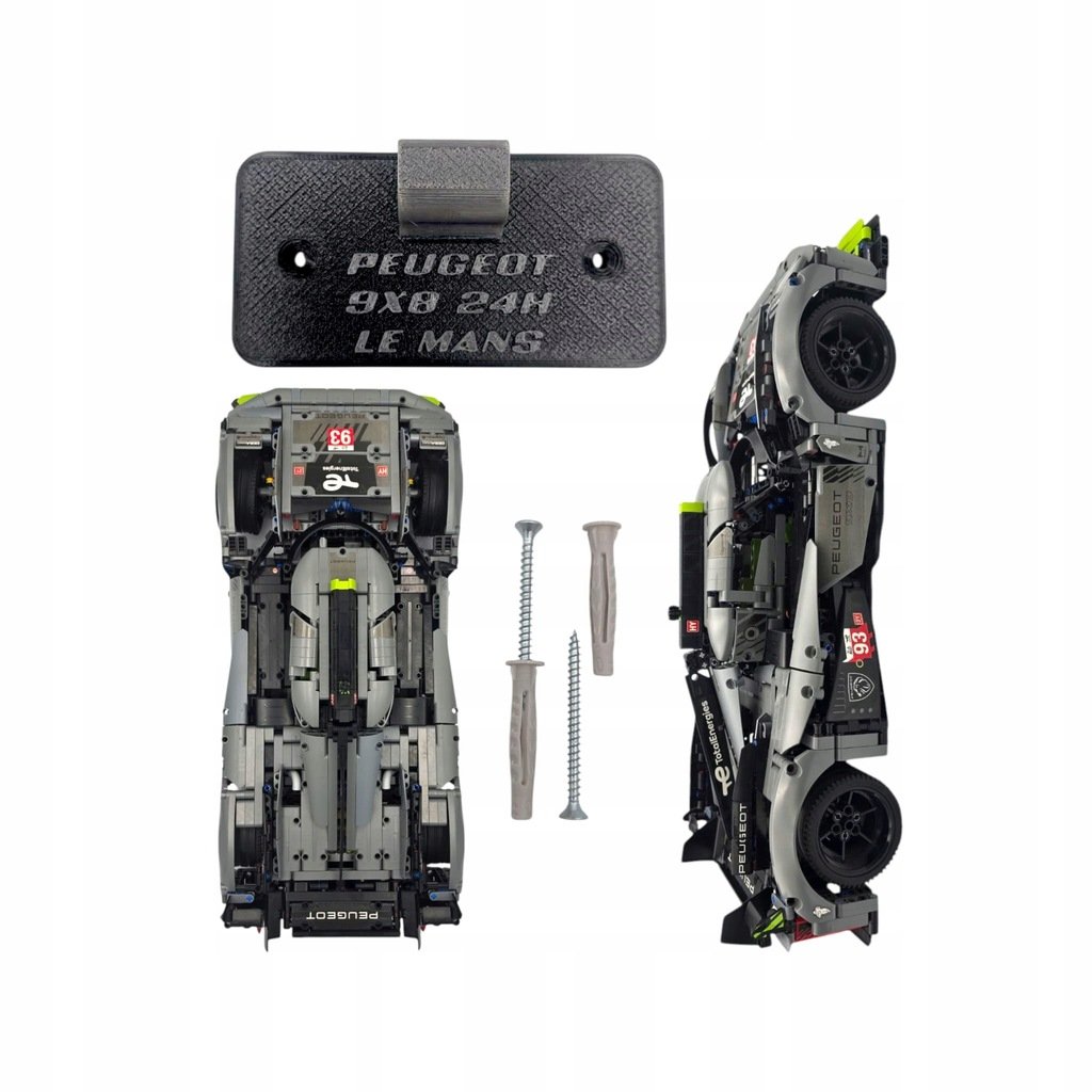 Uchwyt ścienny do LEGO Technic PEUGEOT 9X8 24H Le Mans Hybrid Hypercar42156