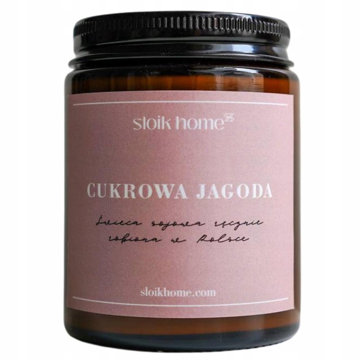 Świeca sojowa Cukrowa Jagoda – zapachowa 150 ml Słoik Home