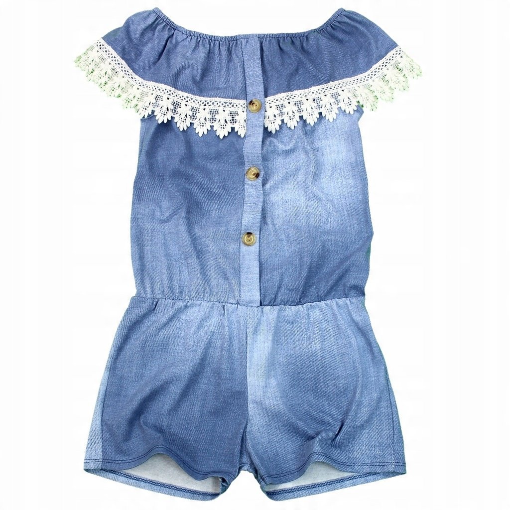 Kombinezon SPODNIUM Z KORONKĄ Hiszpanka Jeans 116