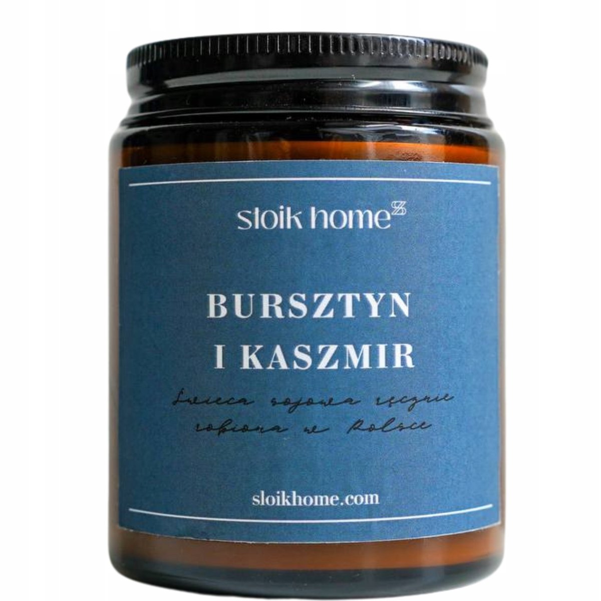 Świeca sojowa Bursztyn i Kaszmir – zapachowa 150 ml Słoik Home