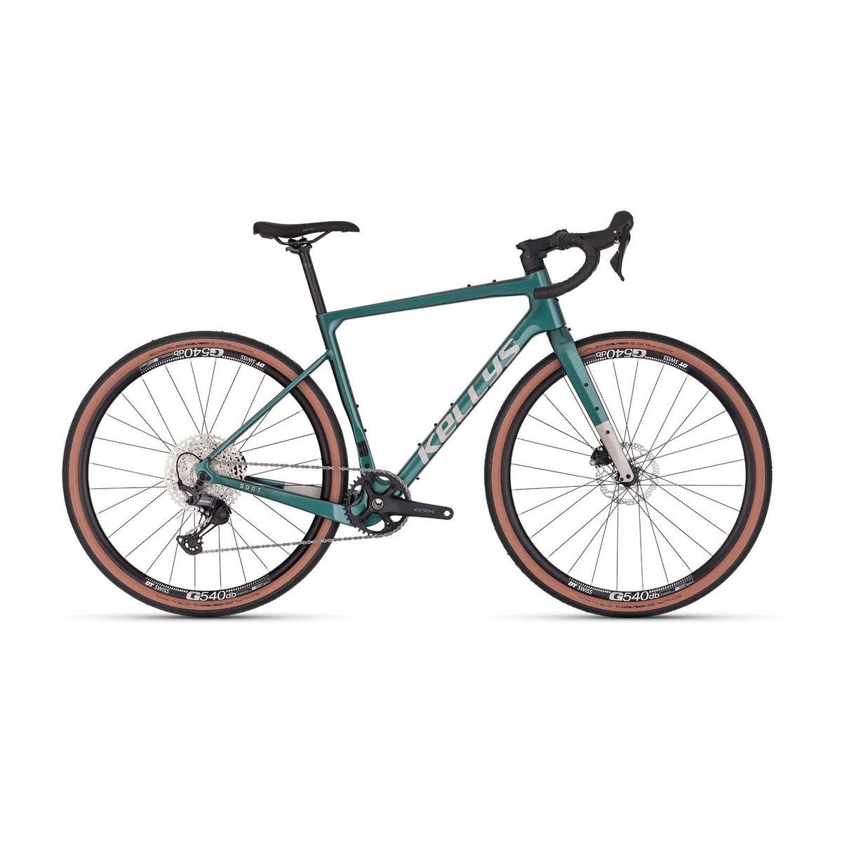 Rower Gravel Kellys Soot X90 Emerald Green M