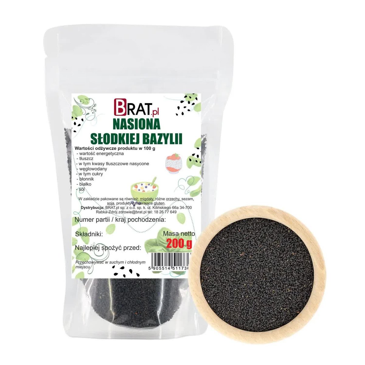 Nasiona słodkiej bazylii 200g