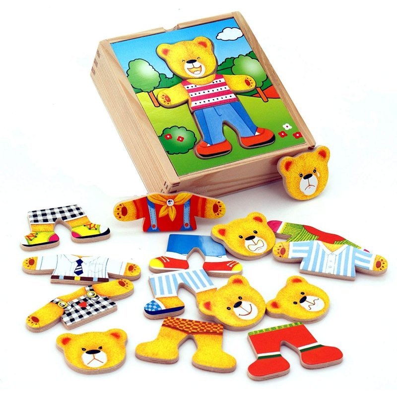 DLA DZIECI DREWNIANE PUZZLE UKŁADANKA