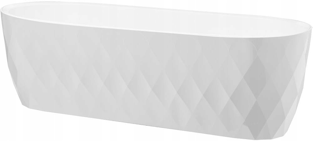 Osłonka owalna KARO 47cm biała