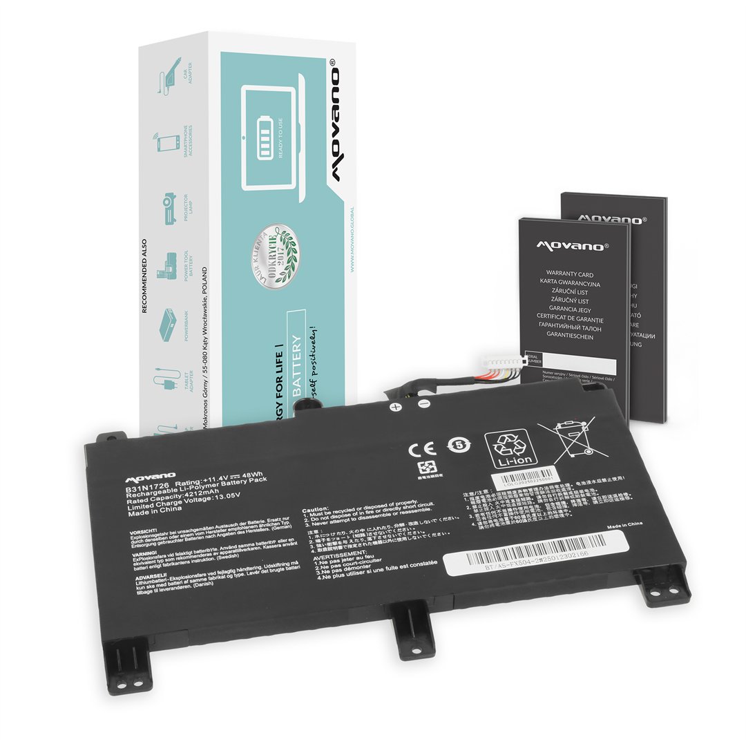 Bateria B31N1726 do ASUS TUF Gaming FX505DT FX505DV FX505DU FX505DY