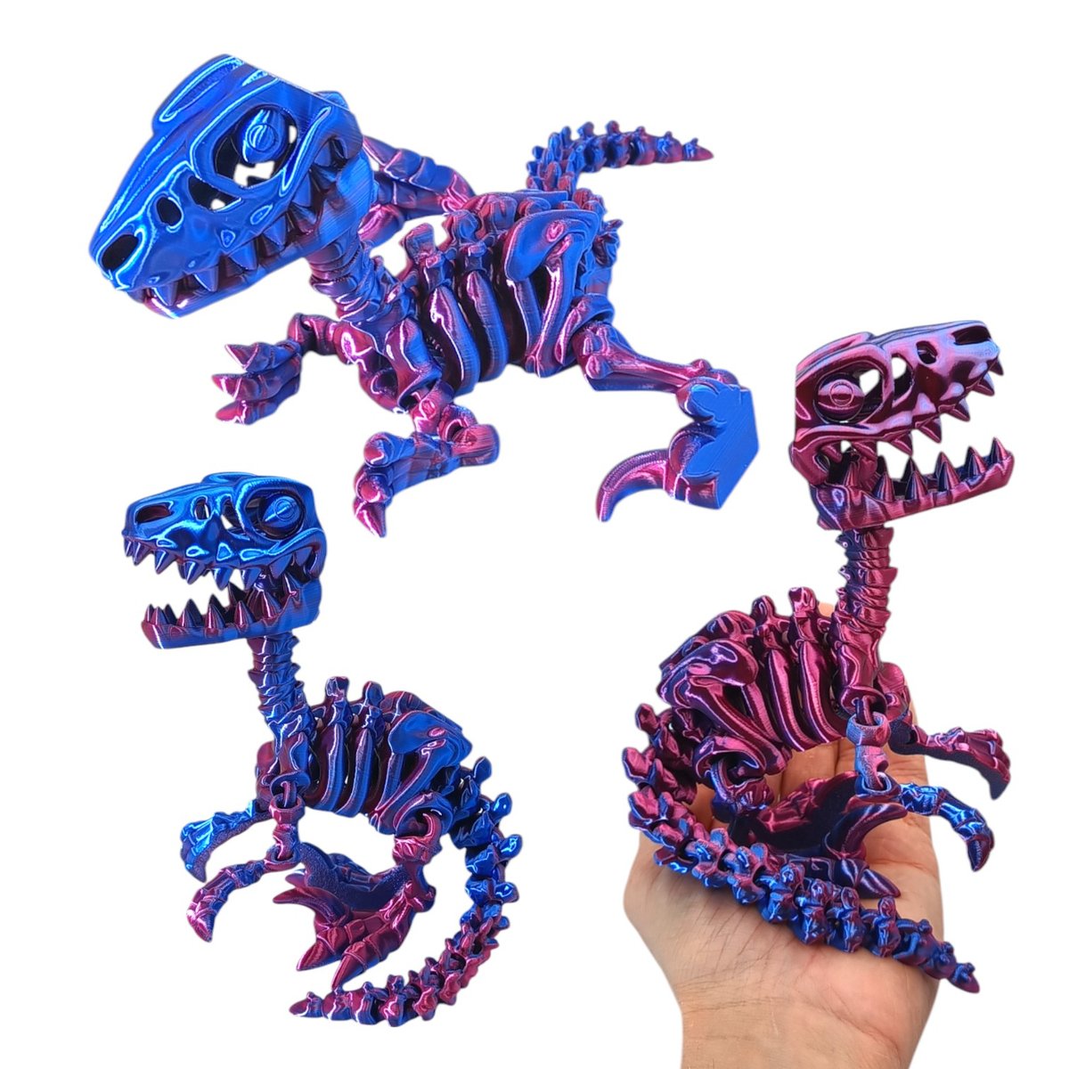 Dinozaur Raptor, Welociraptor, Ruchomy Midi Velociraptor, Figurka Przegubowa