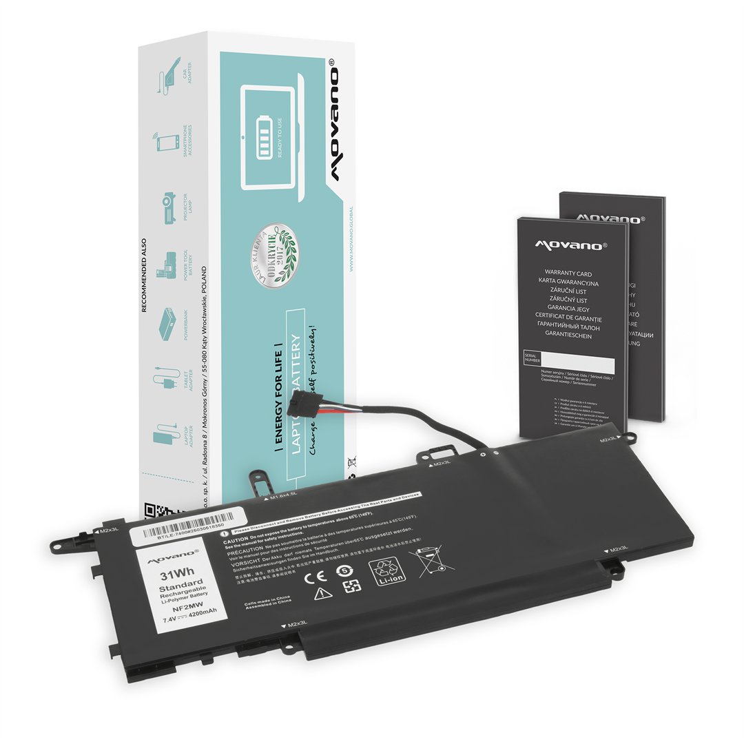 Bateria NF2MW do Dell Latitude 7400 9410 2-in-1 E7260