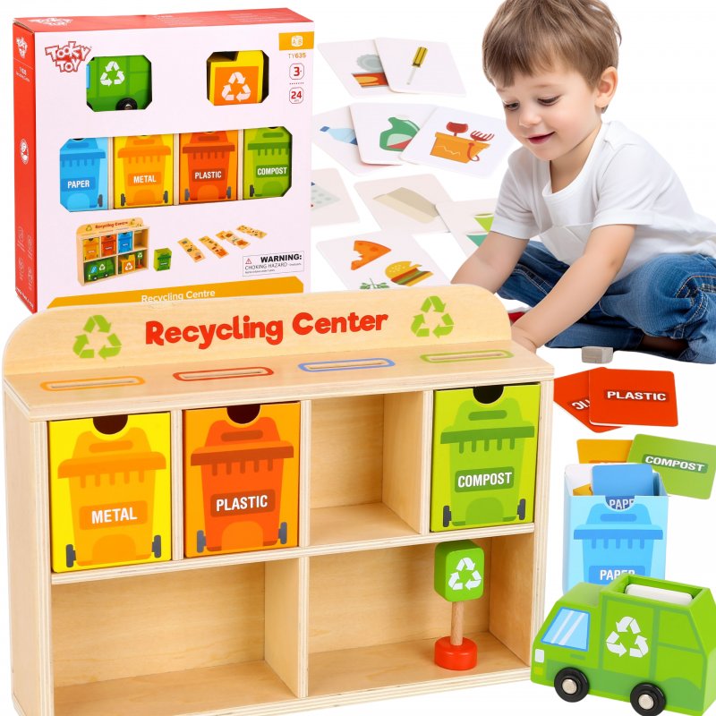 DLA DZIECI DREWNIANE CENTRUM EDUKACYJNY SORTER