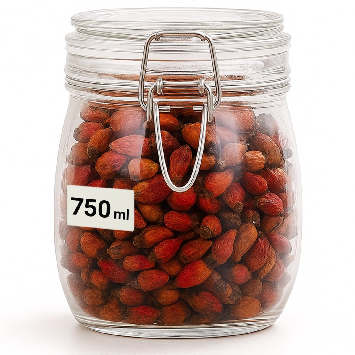 Słoik Szklany 500 ml na Miód Owsianke Przetwory Hermetyczny Słój z Klamrą