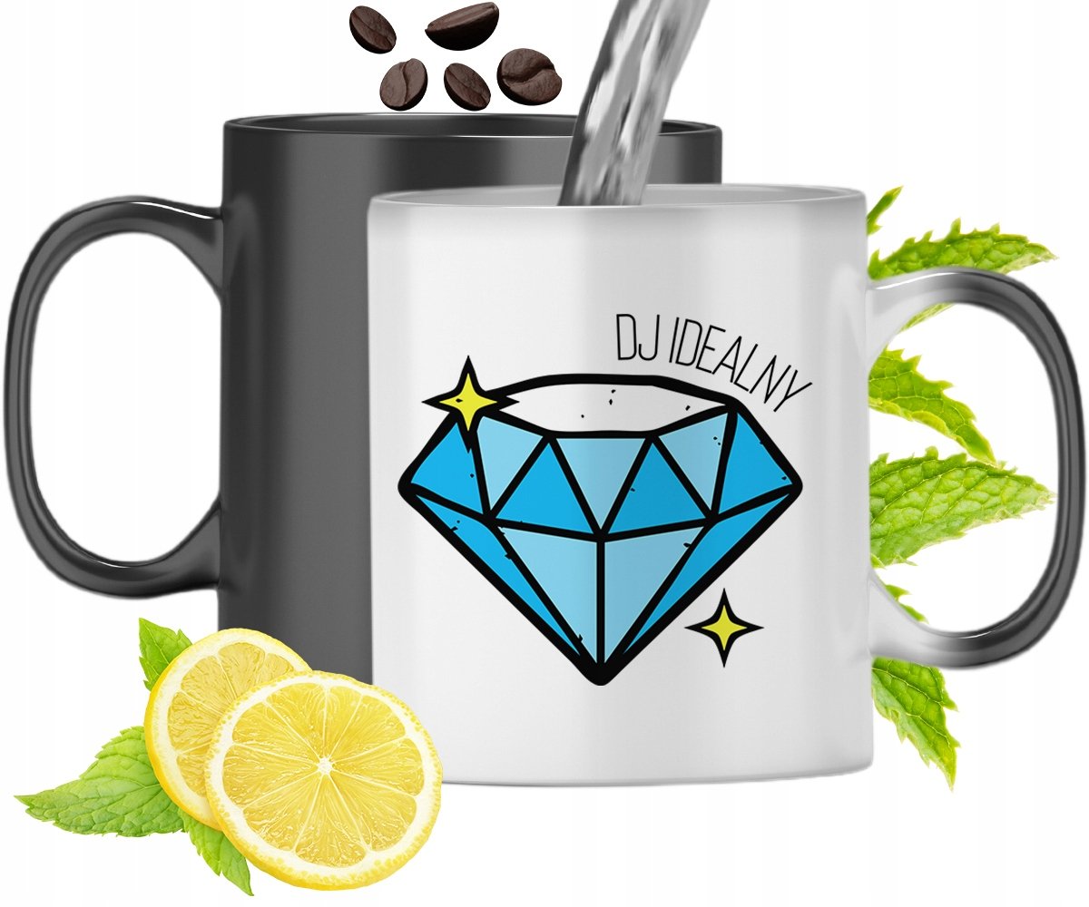 KUBEK MAGICZNY DLA DJ'A ZMIENIAJĄCY KOLOR z Nadrukiem ze Zdjęciem + Opakowanie na prezent (wzór 01)