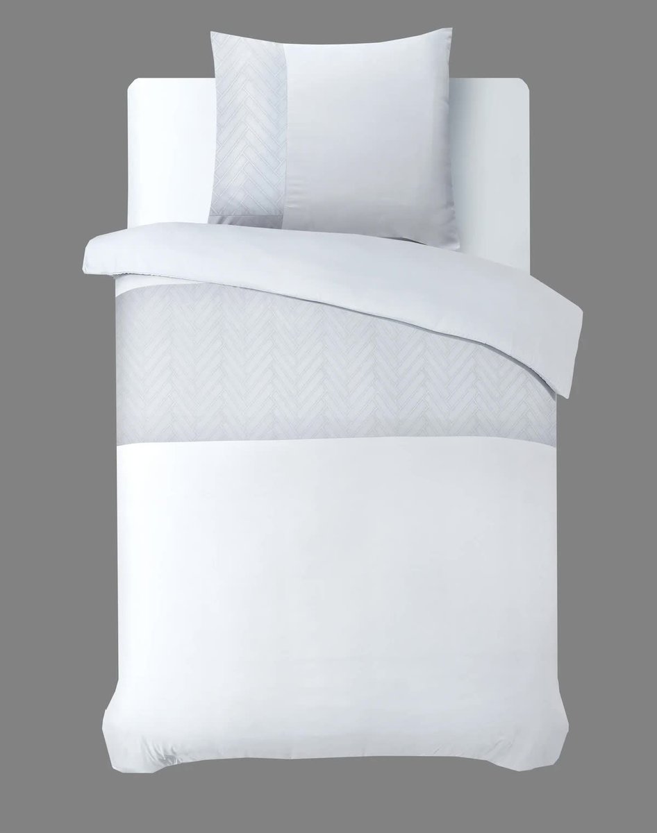 140x220 MONTE NEGRO biały kpl pościeli mikrofibra