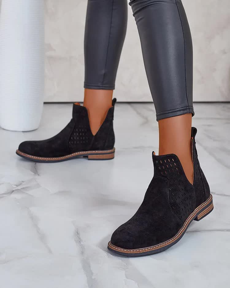 Royalfashion Botki damskie eko zamszowe Ovilla-38