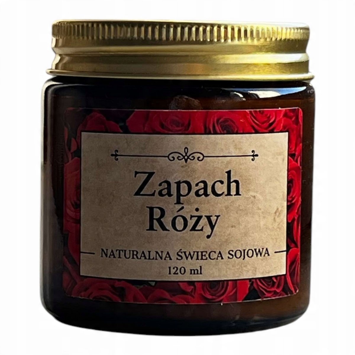 Naturalna Świeca zapachowa Zapach Róży 120 ml